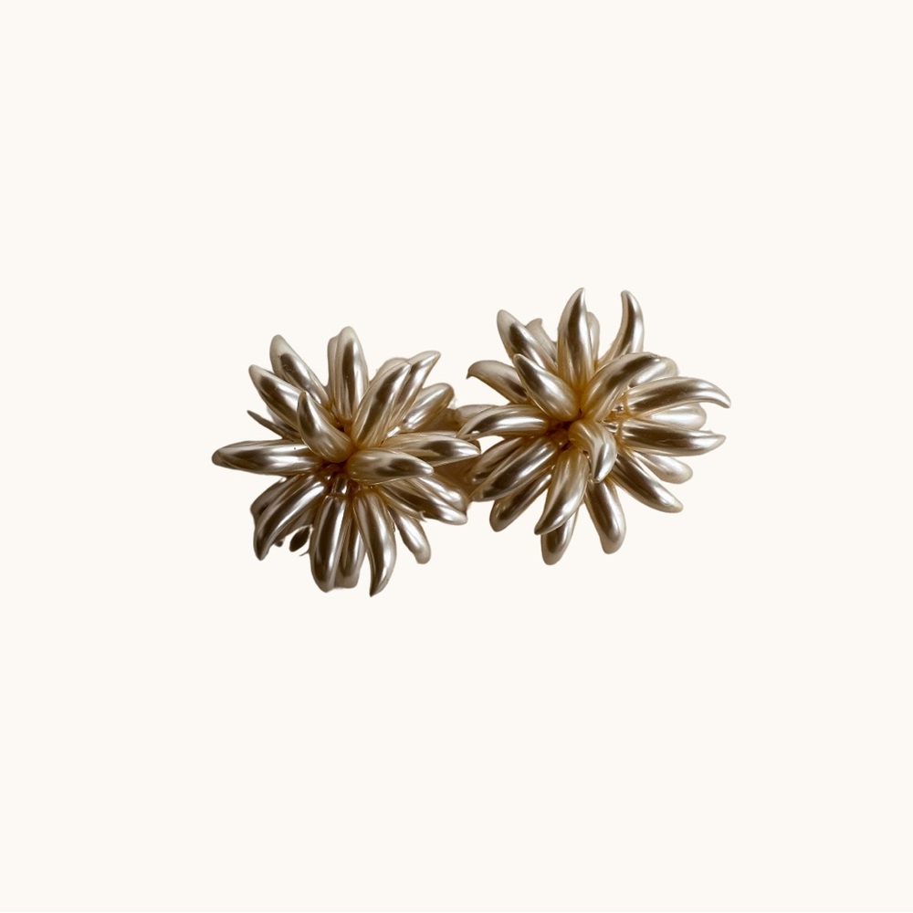 Vintage Abstract Floral Earrings